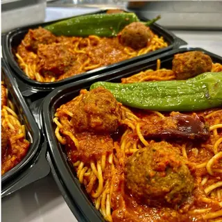 Spaghetti aux boulettes