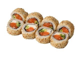 Philadelphia z łososiem w sezamie 8 szt (275g)