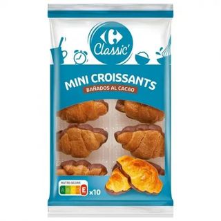 Croissant Mini Bañados al Cacao Carrefour 10 Ud.