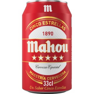 Cerveza Mahou 5 estrellas 33cl