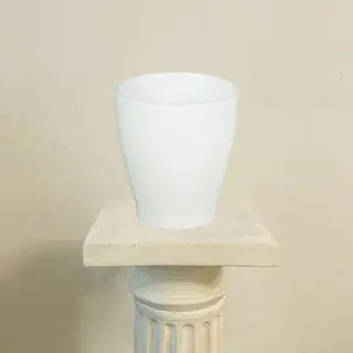 Maceta Básica Blanca Orquídea 