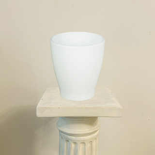 Maceta Básica Blanca Orquídea 