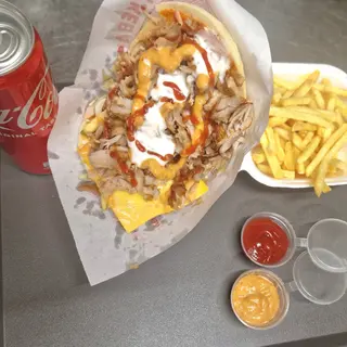  Panino kebab formaggio menù