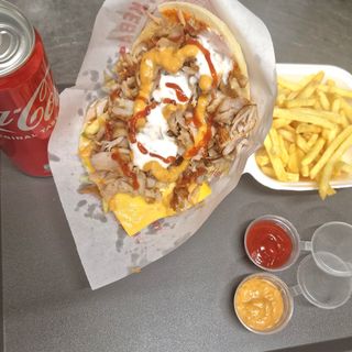  Panino kebab formaggio menù