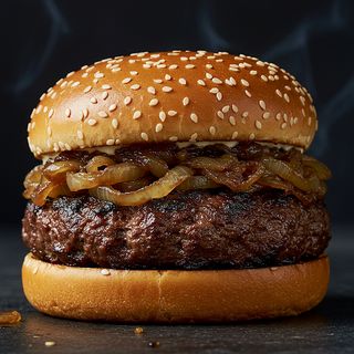 Smoky beef burger
