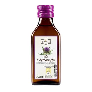 Olej z ostropestu zimnotłoczony nieoczyszczony 100ml OLVITA