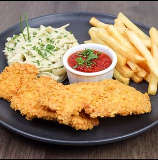 Escalope De Poulet Panée