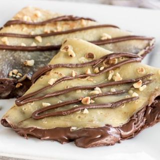 Crepses con nutella ferrero gluteen free