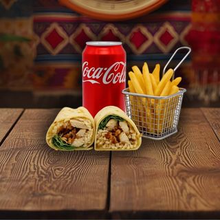 Menù burrito & fries 