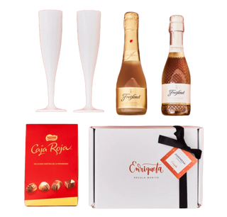 Cesta Gourmet Con Cava, Prosecco Y Bombones
