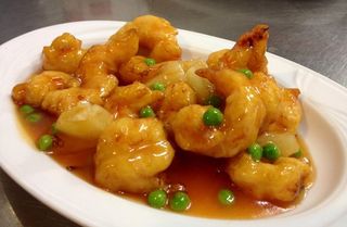 59 Gamberi fritti in salsa agrodolce