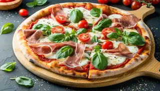 Pizza 1+1 Crudo e rucola