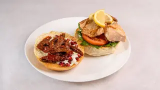 Burger łosoś