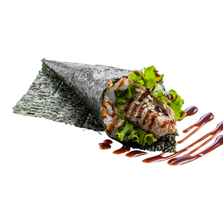 Temaki de salmón especial (1 pza.)