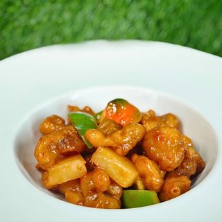 Maiale fritto in salsa agrodolce