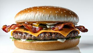 Doppio hamburger di manzo