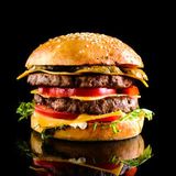 Double Burger + Frites + Boisson