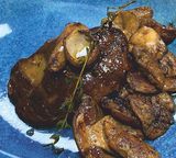 Гъши дроб с манатарки и пресни билки (300г)