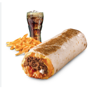 Menú de burrito de pollo