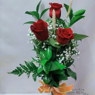 Trio de rosas San Jordi