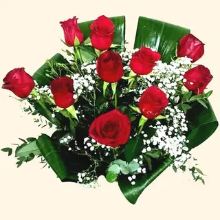 10 Rose rosse cm 80 Ecuador