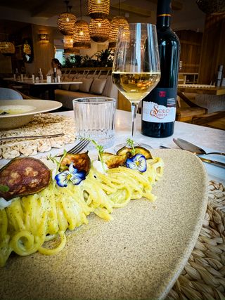 Spagetti cu sos philadelphia si zucchini