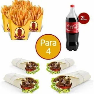 Oferta 4 durum normales + 4 patatas y bebida