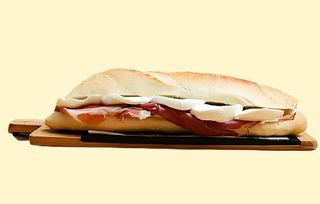 Panino con prosciutto crudo
