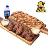 Pocket pizza +5pcs Chicken Wings+330mls Soda