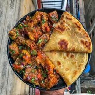 Beef Fry with   Brown Chapati