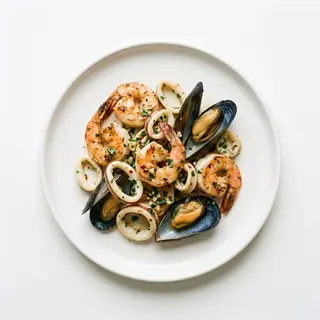 Mariscos Salteados Variados