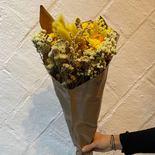 Ram de flor seca de color groc 1 Ud.