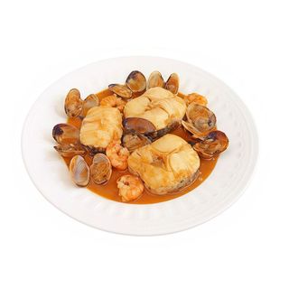 Merluza marinera estilo suquet