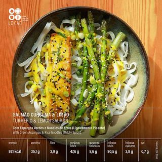 Salmão Curcuma e Limão