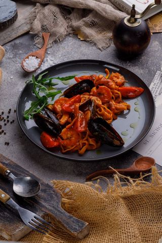Pasta cu fructe de mare