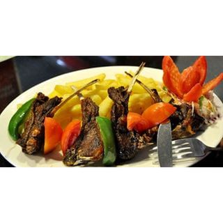 Goat Muchomo with Chips