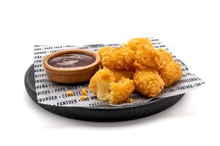 Crocantes de queijo Gouda com compota de morango (7 uni)