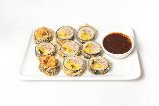 Жареный ким паб с тунцом