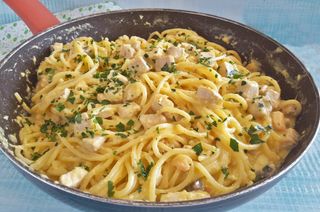 Spaghetti alla carbonara di mare