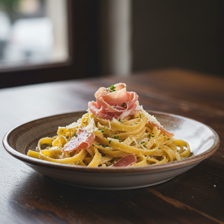 Tagliatelle cu prosciutto crudo