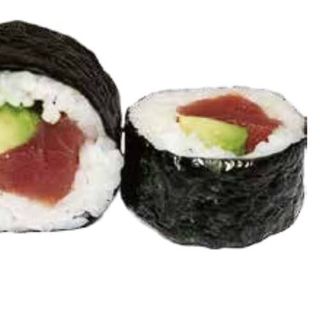Futomaki de atún y aguacate