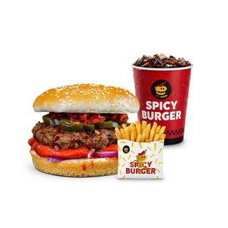 Menú Hamburguesa Picante De Ternera