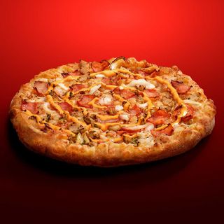 Pizza Bacon Chicken Burger