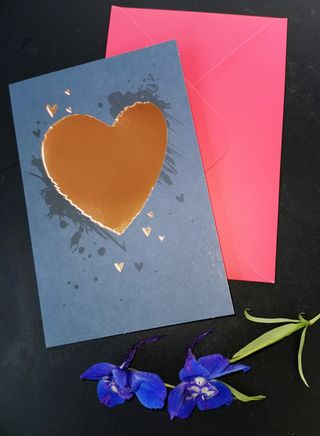 Felicitare Blue Heart