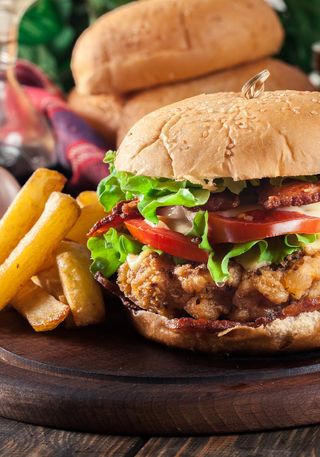 Hamburguesa Premium De Pollo