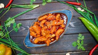 Кусочки рыбы в кисло-остром соусе (400г)