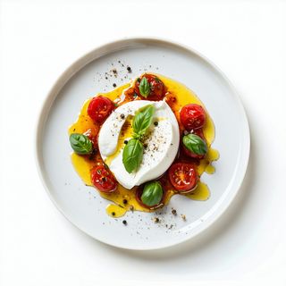 Burrata di andria con pomodoro