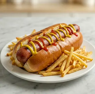 Hot Dog Con Patatas (XL)
