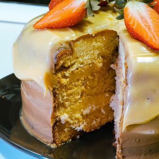 Fatia de Ninho e Doce de Leite