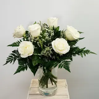 Ramo 6 Rosas Blancas